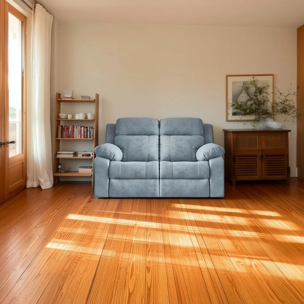 LUXORA 160/180cm Dual Electric Recliner Sofa 2-Seater Cat-Scratch Fabric Zero-Wall Comfort Design - Grey