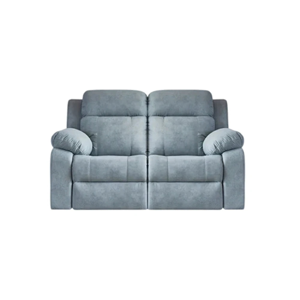 LUXORA 160/180cm Dual Electric Recliner Sofa 2-Seater Cat-Scratch Fabric Zero-Wall Comfort Design - Grey