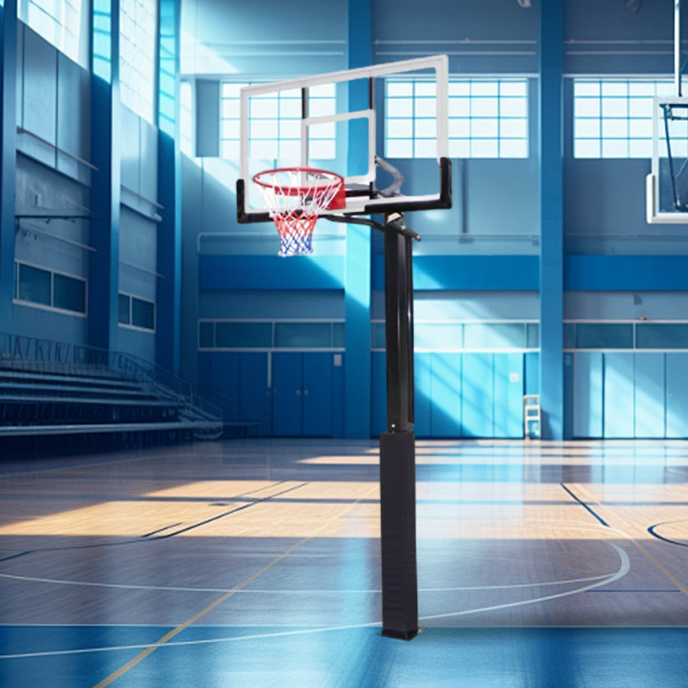 DUNK MASTER M022 Basketball System  In Ground Basketball Stand Ring Hoop Ironman