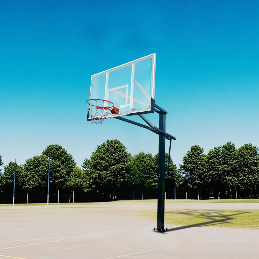 DUNK MASTER M023 Basketball System  In Ground Basketball Stand Ring Hoop Ironman Heavy Duty Professional