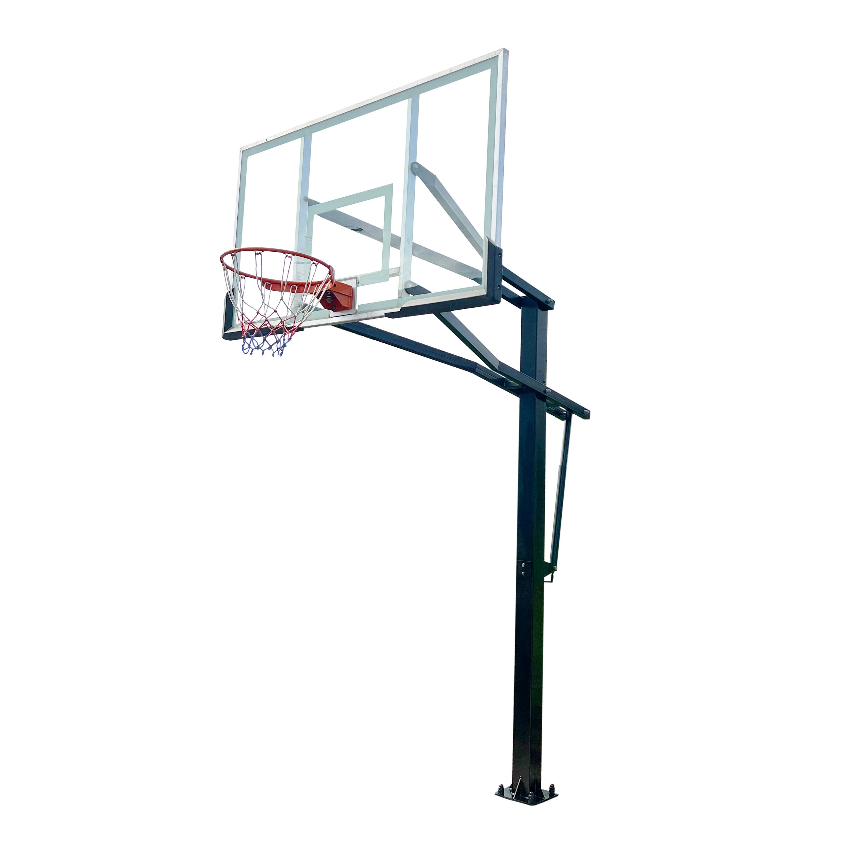 DUNK MASTER M023 Basketball System  In Ground Basketball Stand Ring Hoop Ironman Heavy Duty Professional