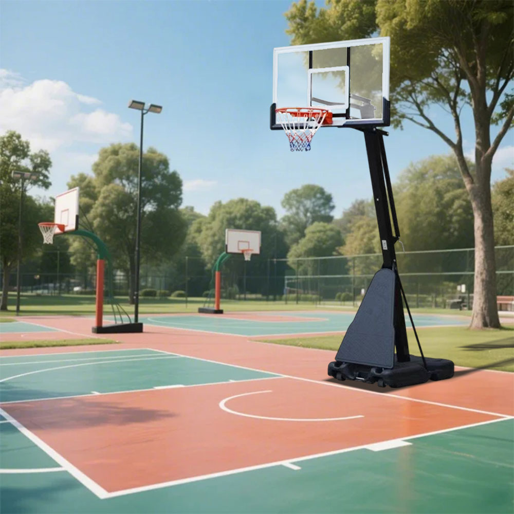 DUNK MASTER M027 Basketball System Portable Basketball Stand Ring Hoop Ironman