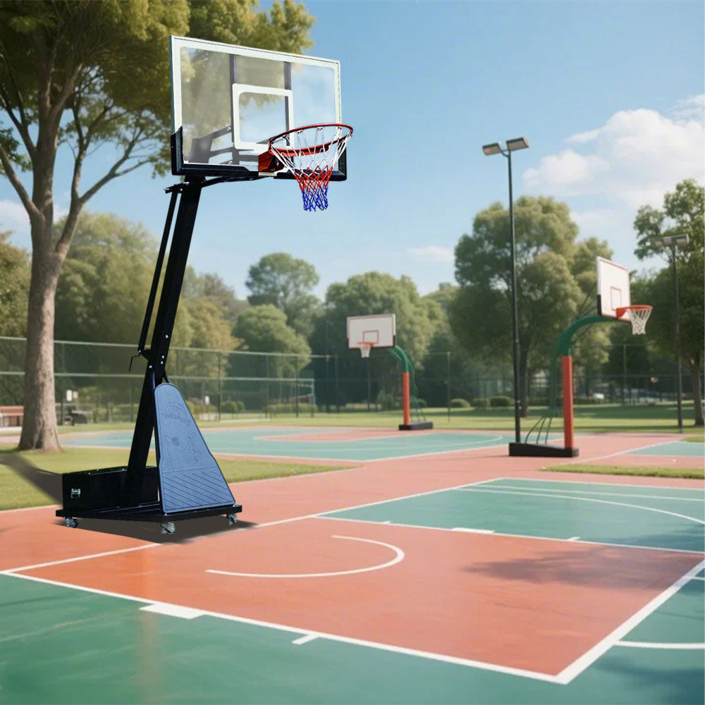 DUNK MASTER M028 Basketball System Portable Basketball Stand Ring Hoop Ironman