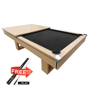 CUETIQ 7FT 3-IN-1 Simple Modern Pool Table/ Billards Table/ Pingpong Table/ Dining Table With Free Accessories