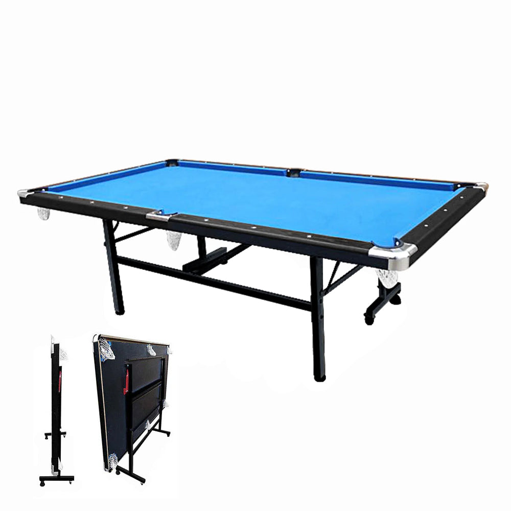 7FT Foldable Pool Table Billiard Table Free Accessory For Small Room