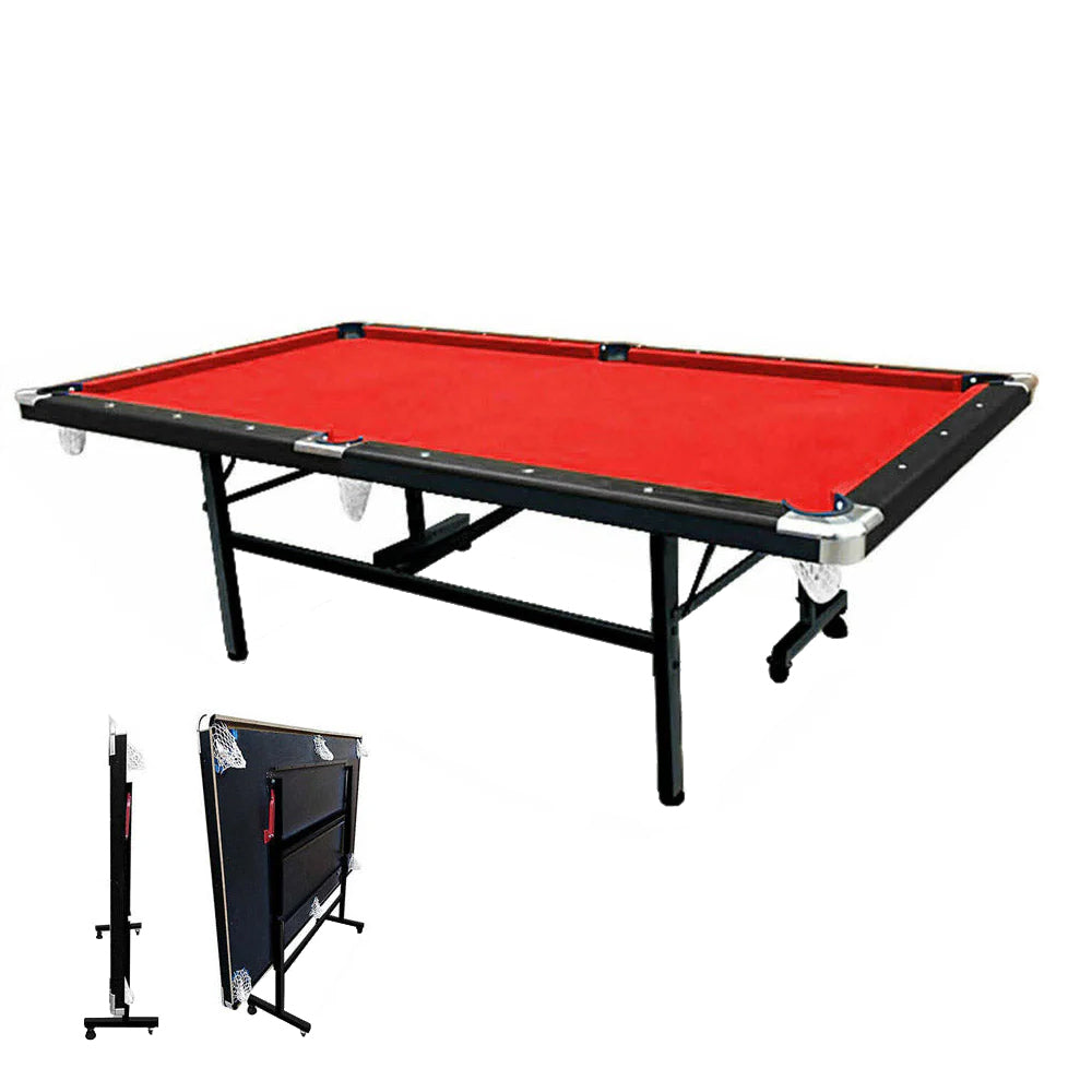 7FT Foldable Pool Table Billiard Table Free Accessory For Small Room