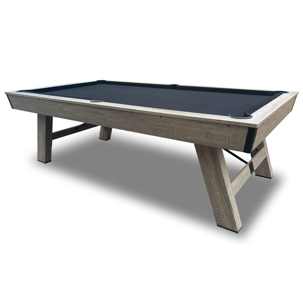 CUETIQ LM 7FT Billiards  / MDF Pool / Snooker Table Black Felt Silver Mist Frame Free Gift