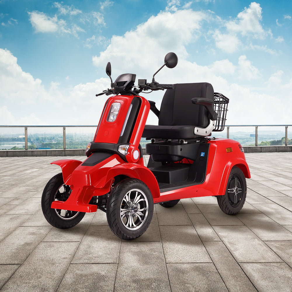 ROLLUX E4 Dual Motors 1600W 4 Wheels Golf Mobility Scooter 300KG Weight Capacity