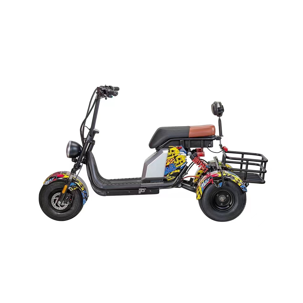 GLIDER HALLEY MY 718-3 1000W 48V 12-15.6AH Lithium Battery Three Wheels Electric Motorbike/Motorcycle/Scooter Cruise at 25km/h - Unlock More Power (Details Inside)*