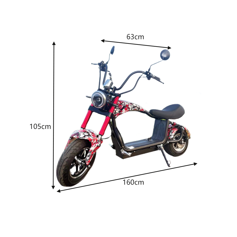 GLIDER HALLEY MY-M13 1000-1500W 48V 12-20AH  Lithium Battery Electric Motorbike/Motorcycle/Scooter Cruise at 25km/h - Unlock More Power (Details Inside)*