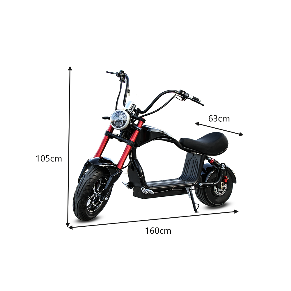 GLIDER HALLEY MY-M13 1000-1500W 48V 12-20AH  Lithium Battery Electric Motorbike/Motorcycle/Scooter Cruise at 25km/h - Unlock More Power (Details Inside)*