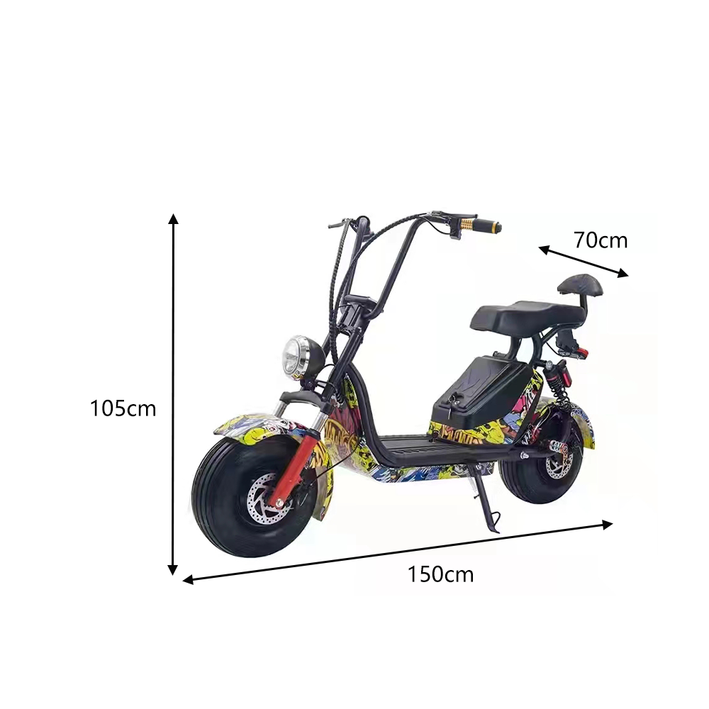 GLIDER HALLEY MY X17 1000W 48V 12-20AH  Lithium Battery Electric Motorbike/Motorcycle/Scooter Cruise at 25km/h - Unlock More Power (Details Inside)*