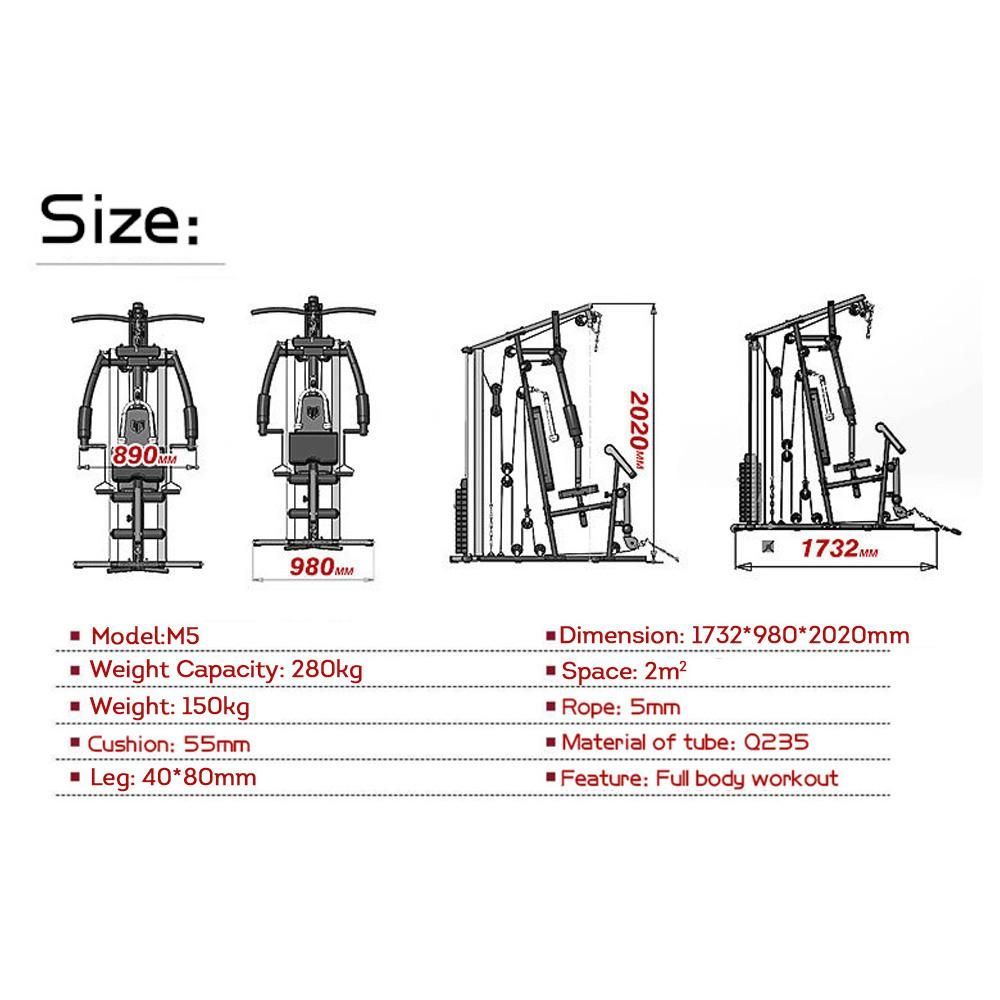 MERIDIAN Multifunction System Weight Training Exercise Workout Fitness M5 Home Gym Smith Machine