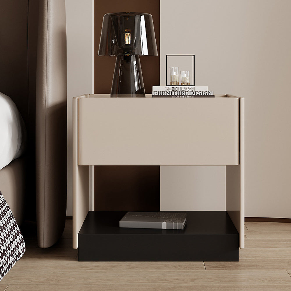 LIVARA NT1042 Modern Luxury Minimalist MDF Bedside Table