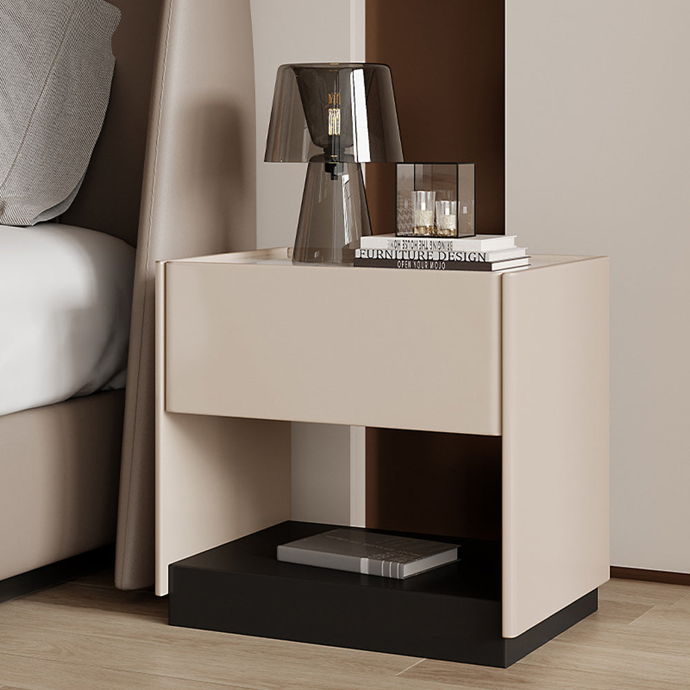 LIVARA NT1042 Modern Luxury Minimalist MDF Bedside Table
