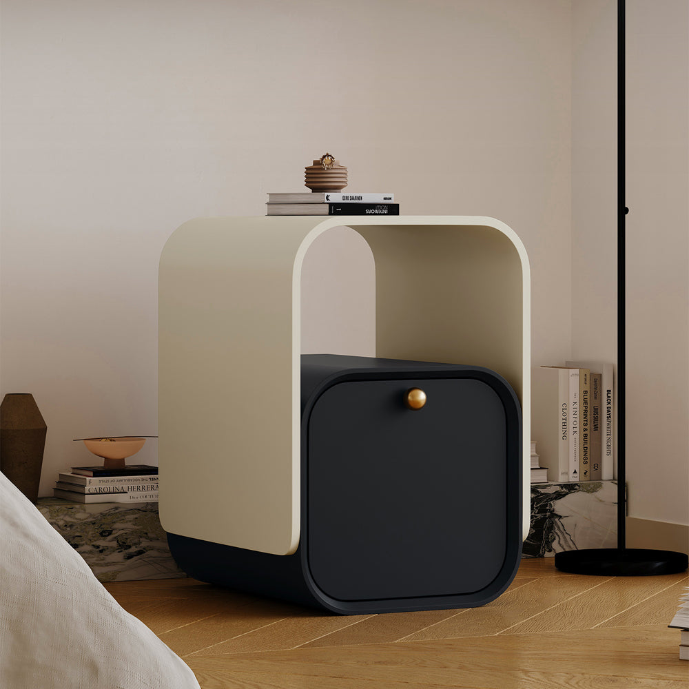 LIVARA NT1051 Baking Paint Finish Bedside Table