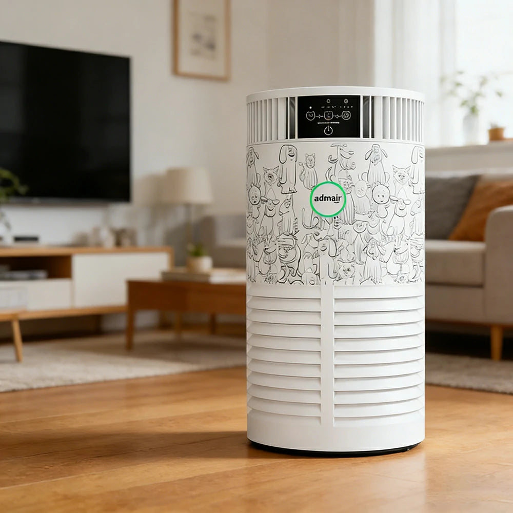 NEVORA Pet Air Purifier Hair Removal HEPA Filter Anti-Allergy Sterilisation Smart Design - White