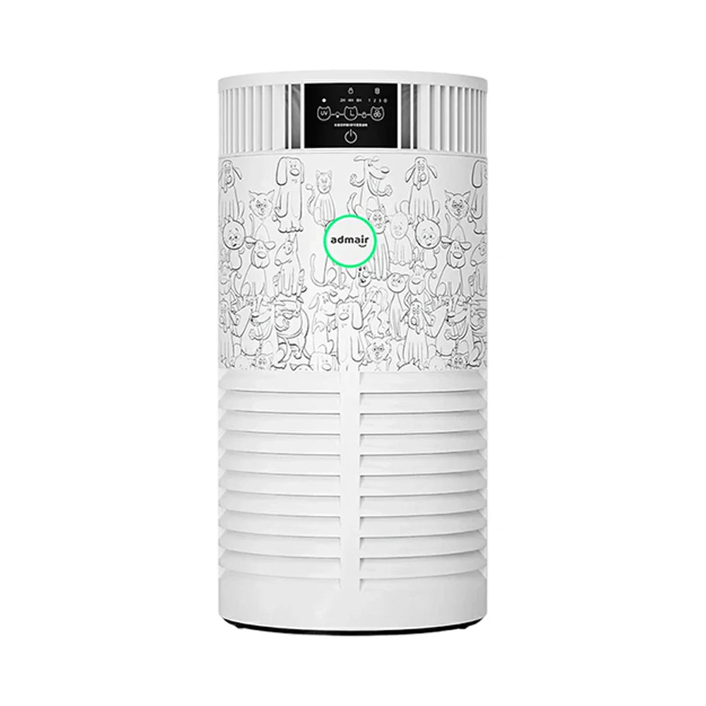 NEVORA Pet Air Purifier Hair Removal HEPA Filter Anti-Allergy Sterilisation Smart Design - White