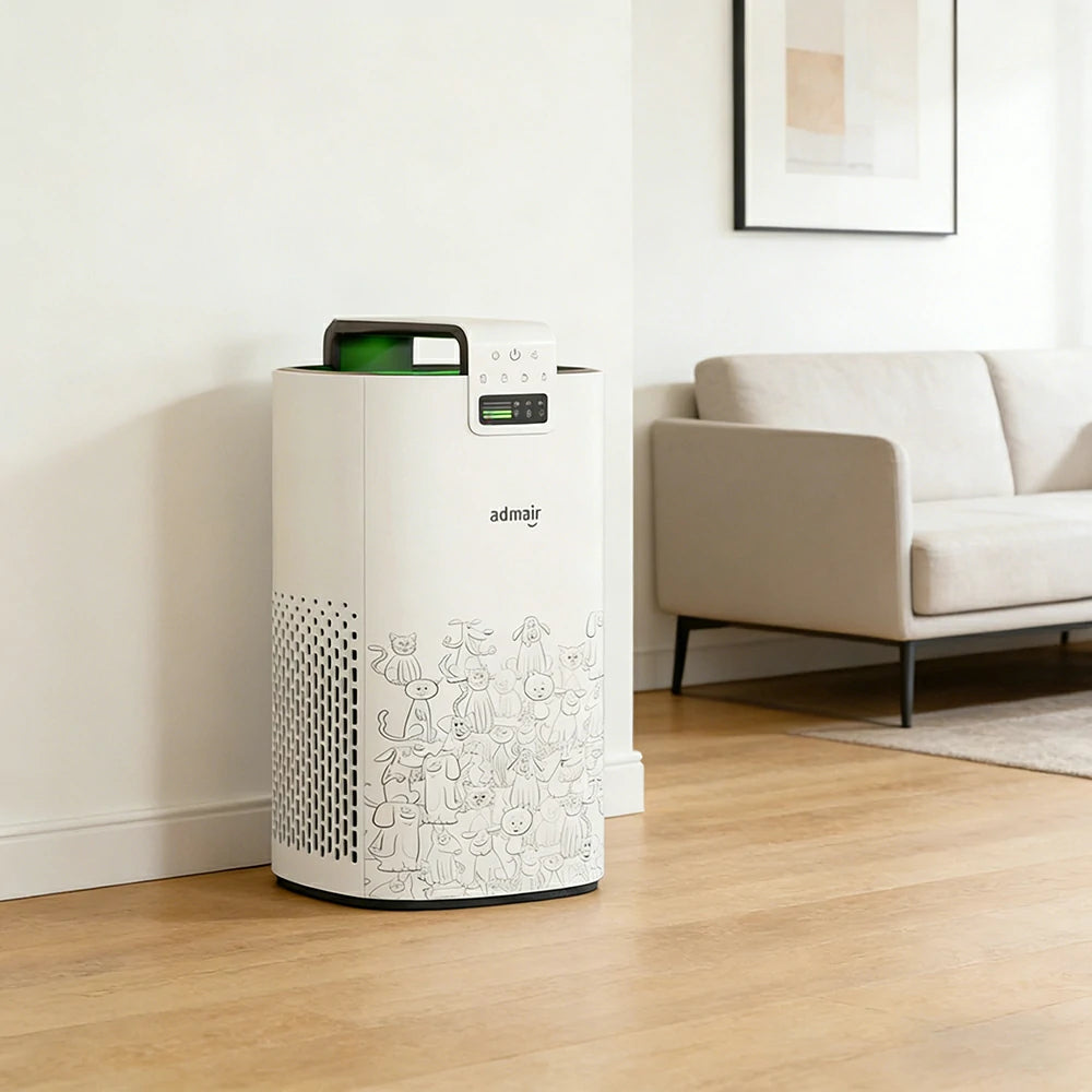 NEVORA Pet Air Purifier Hair Removal HEPA Filter Sterilisation Odour Control Aromatherapy - White