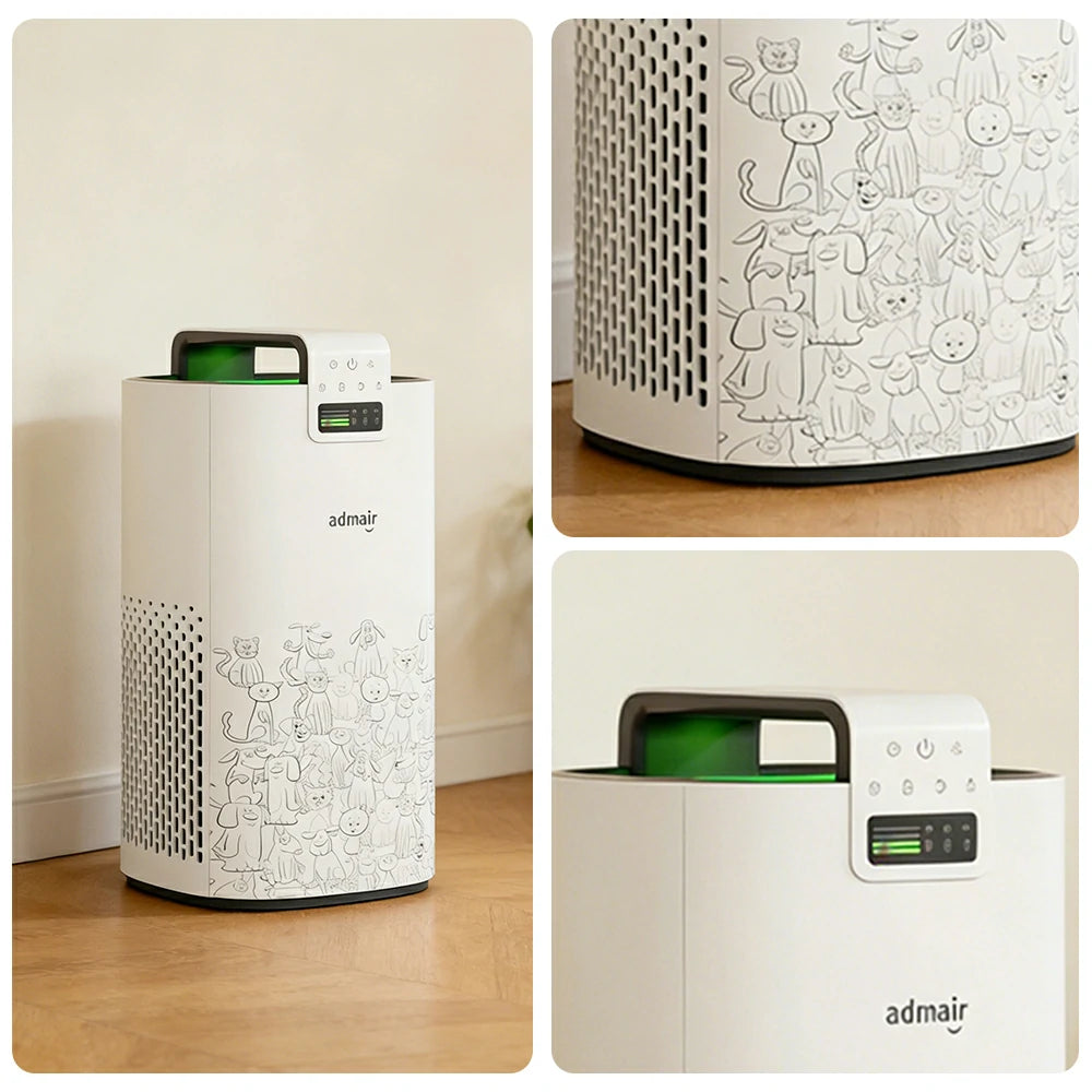 NEVORA Pet Air Purifier Hair Removal HEPA Filter Sterilisation Odour Control Aromatherapy - White