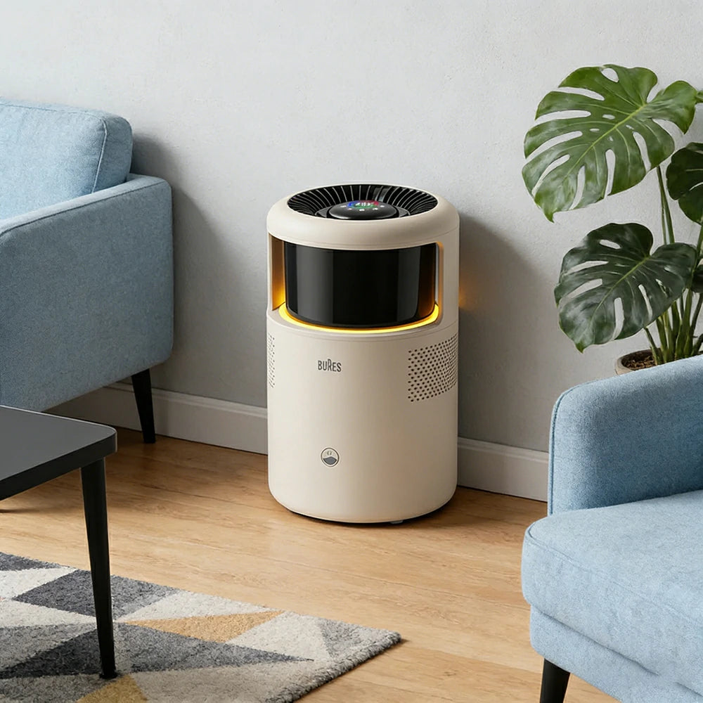 NEVORA Smart AI Humidifier - WiFi Control, 400ml/h Fast Humidification, Ultra Quiet for Baby, Sterilisation Design - Cream White