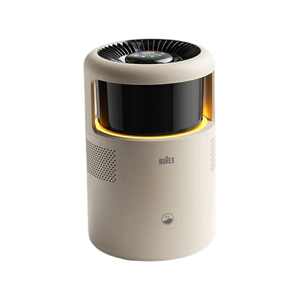 NEVORA Smart AI Humidifier - WiFi Control, 400ml/h Fast Humidification, Ultra Quiet for Baby, Sterilisation Design - Cream White