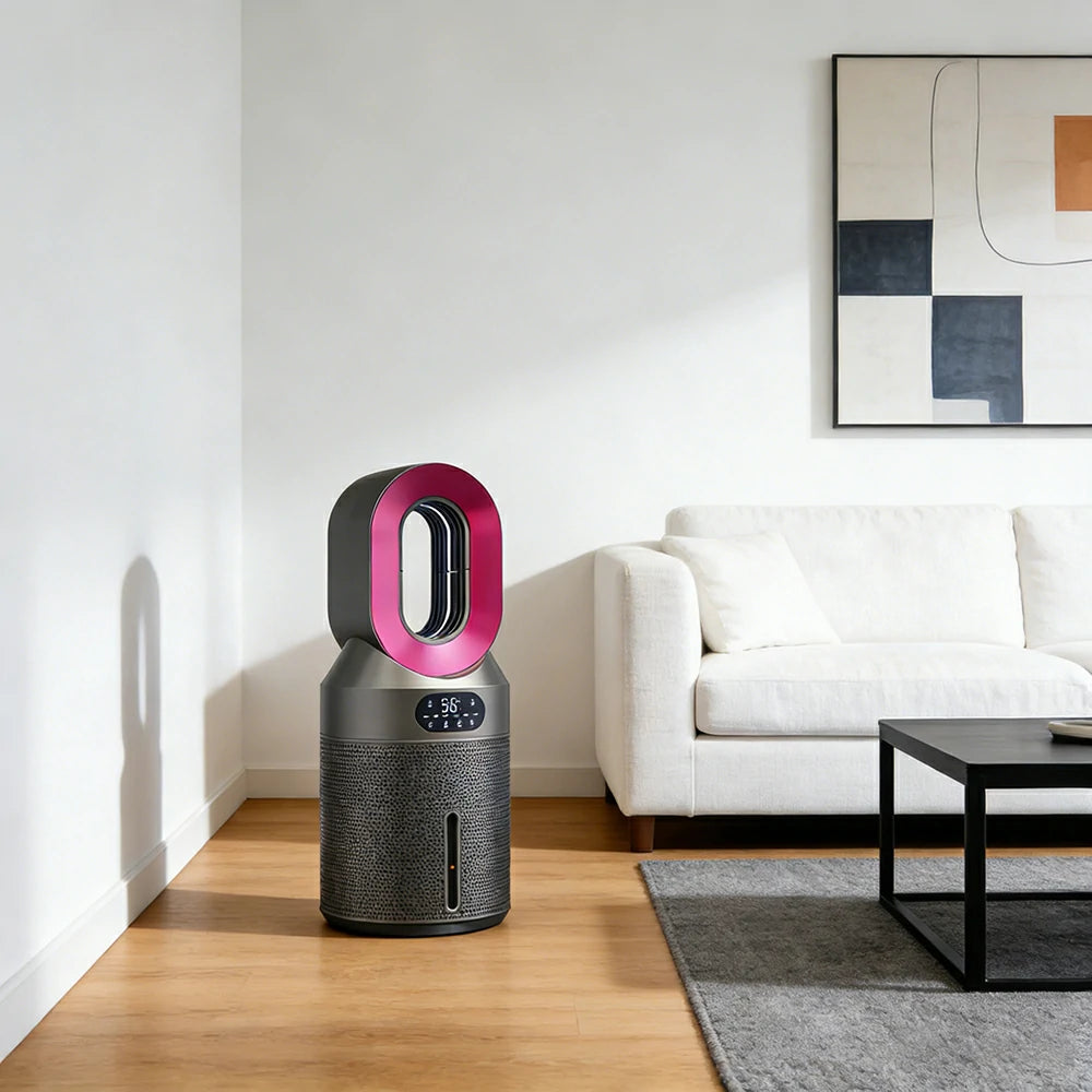 NEVORA Mist-Free Humidifier AI Smart Humidity Control, 900ml/h Fast Moisture, Ultra Quiet for Baby - Purple