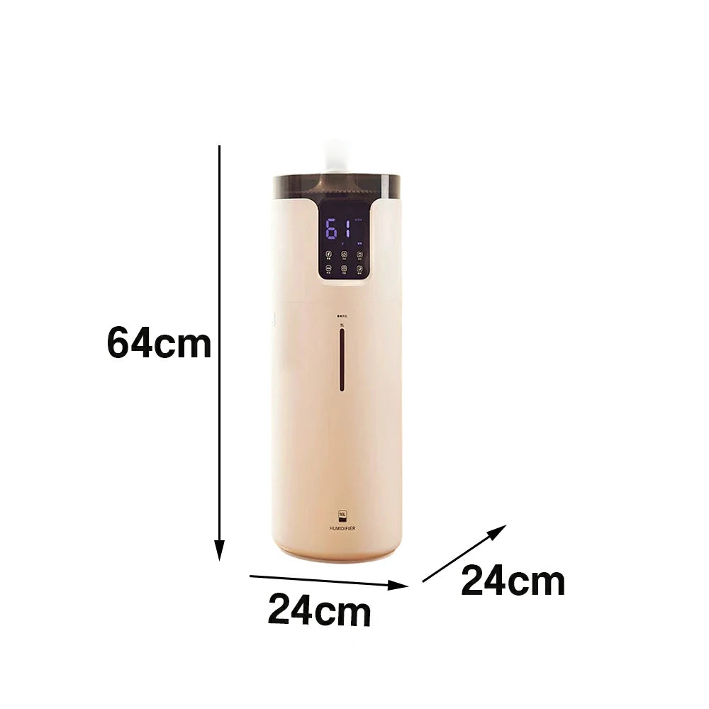 NEVORA Smart UV Sterilising Humidifier - 16L Large Capacity, Remote Control, Intelligent Humidity, Quiet Operation - White