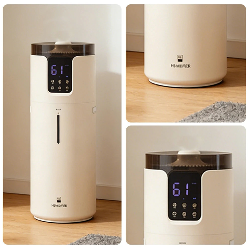 NEVORA Smart UV Sterilising Humidifier - 16L Large Capacity, Remote Control, Intelligent Humidity, Quiet Operation - White