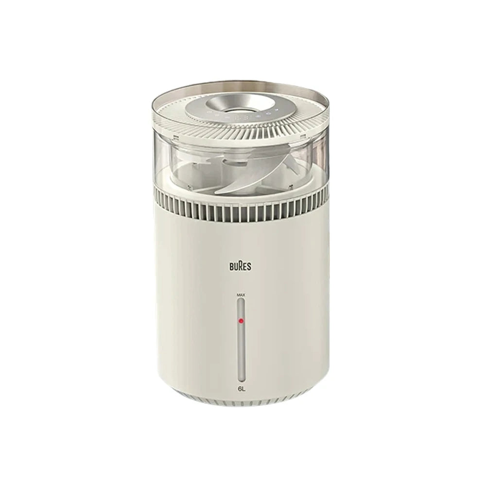 NEVORA Pure Mist-Free Humidifier - Sterilising Design, Healthy Air Moisture, Quiet Operation for Sensitive Users - White