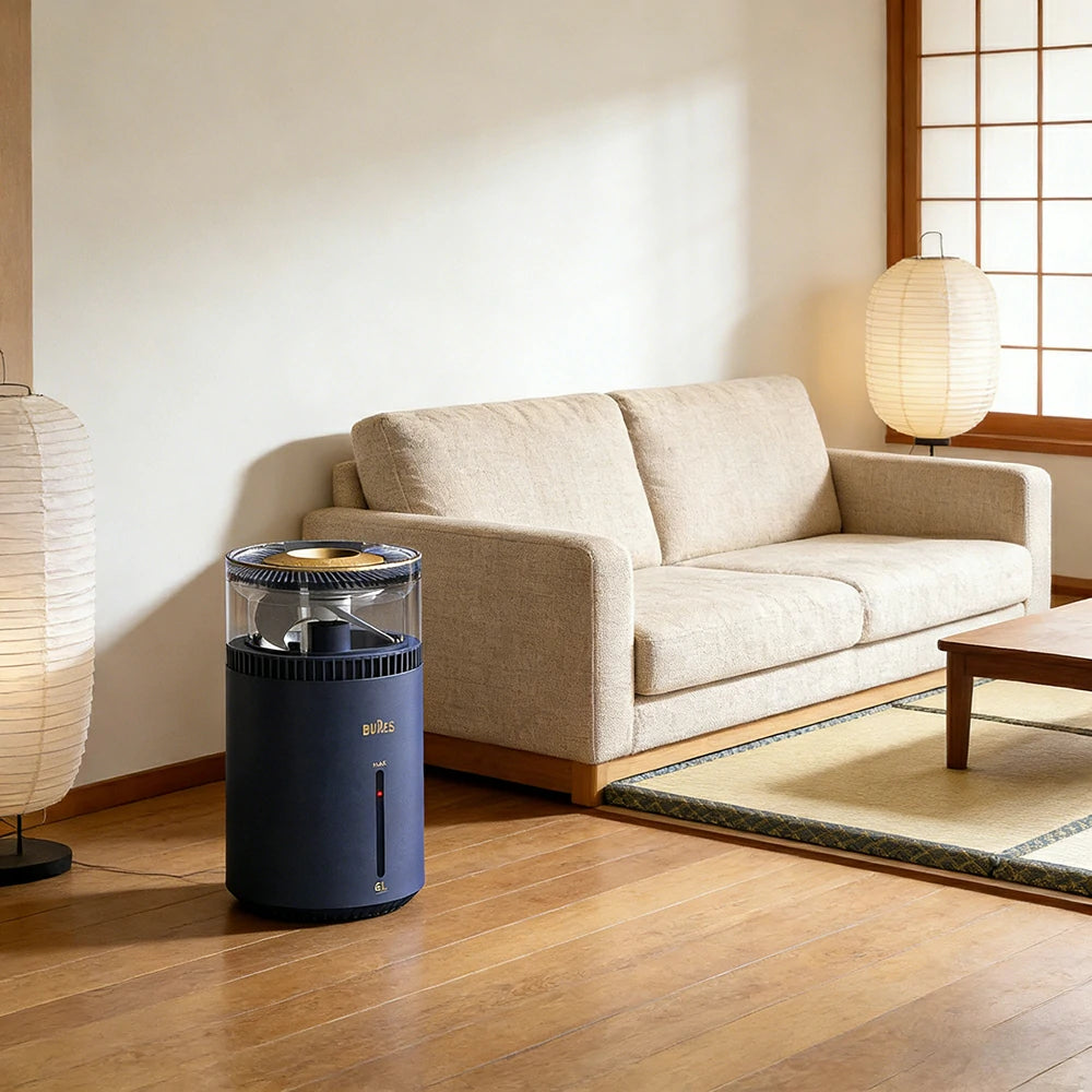 NEVORA Pure Mist-Free Humidifier - Sterilising Design, Healthy Air Moisture, Quiet Operation for Sensitive Users - Blue