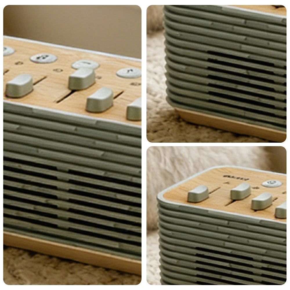 NEVORA White Noise Bluetooth Speaker Dual Speakers Rhythm Lighting Sleep and Meditation Design - Green