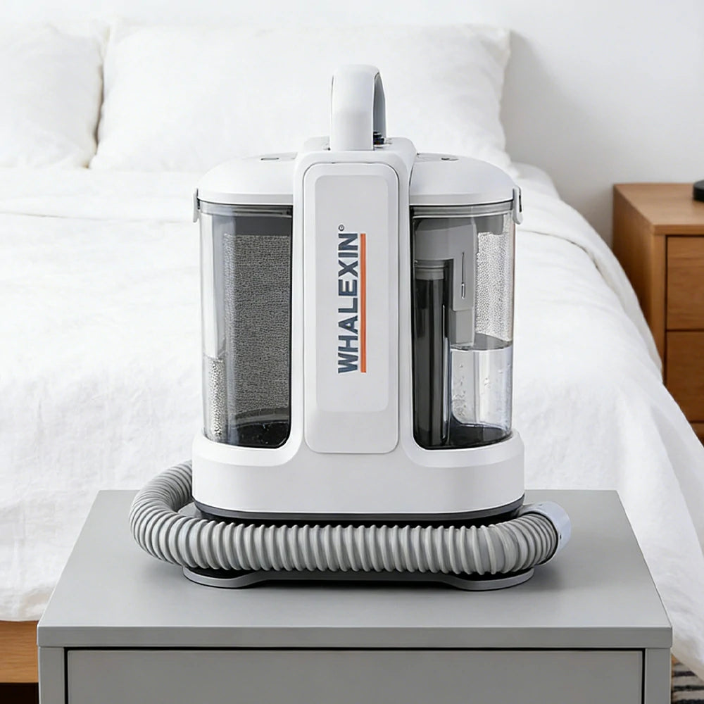 NEVORA 2-in-1 Fabric Cleaner 1000W High Pressure Suction Dual Tank for Stain Removal & Drying