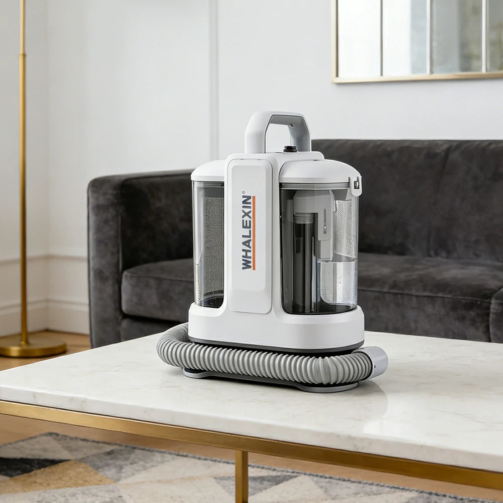 NEVORA 2-in-1 Fabric Cleaner 1000W High Pressure Suction Dual Tank for Stain Removal & Drying