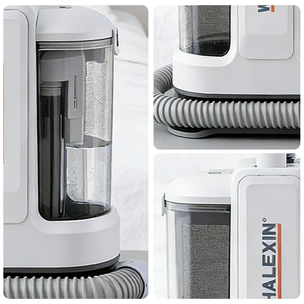 NEVORA 2-in-1 Fabric Cleaner 1000W High Pressure Suction Dual Tank for Stain Removal & Drying