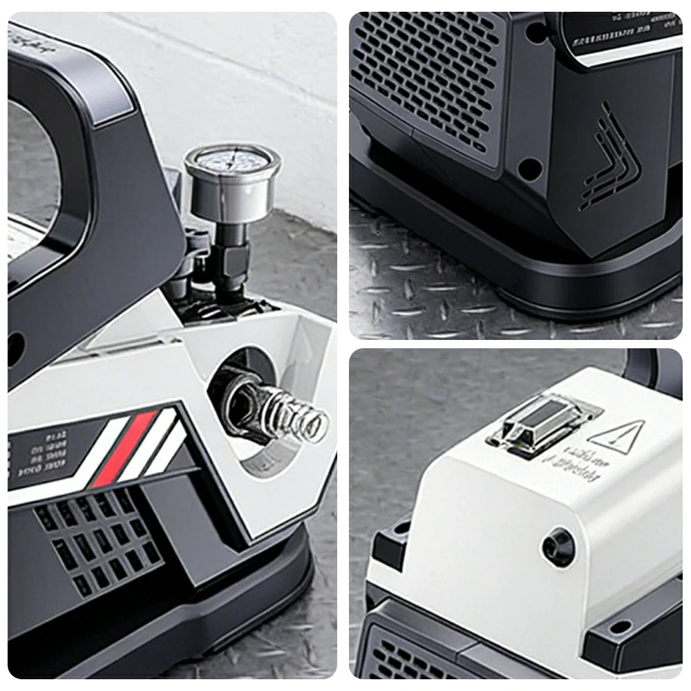 NEVORA High Pressure Washer with 1200W Induction Motor Auto Start Stop Dual Water Inlet and Pressure Gauge