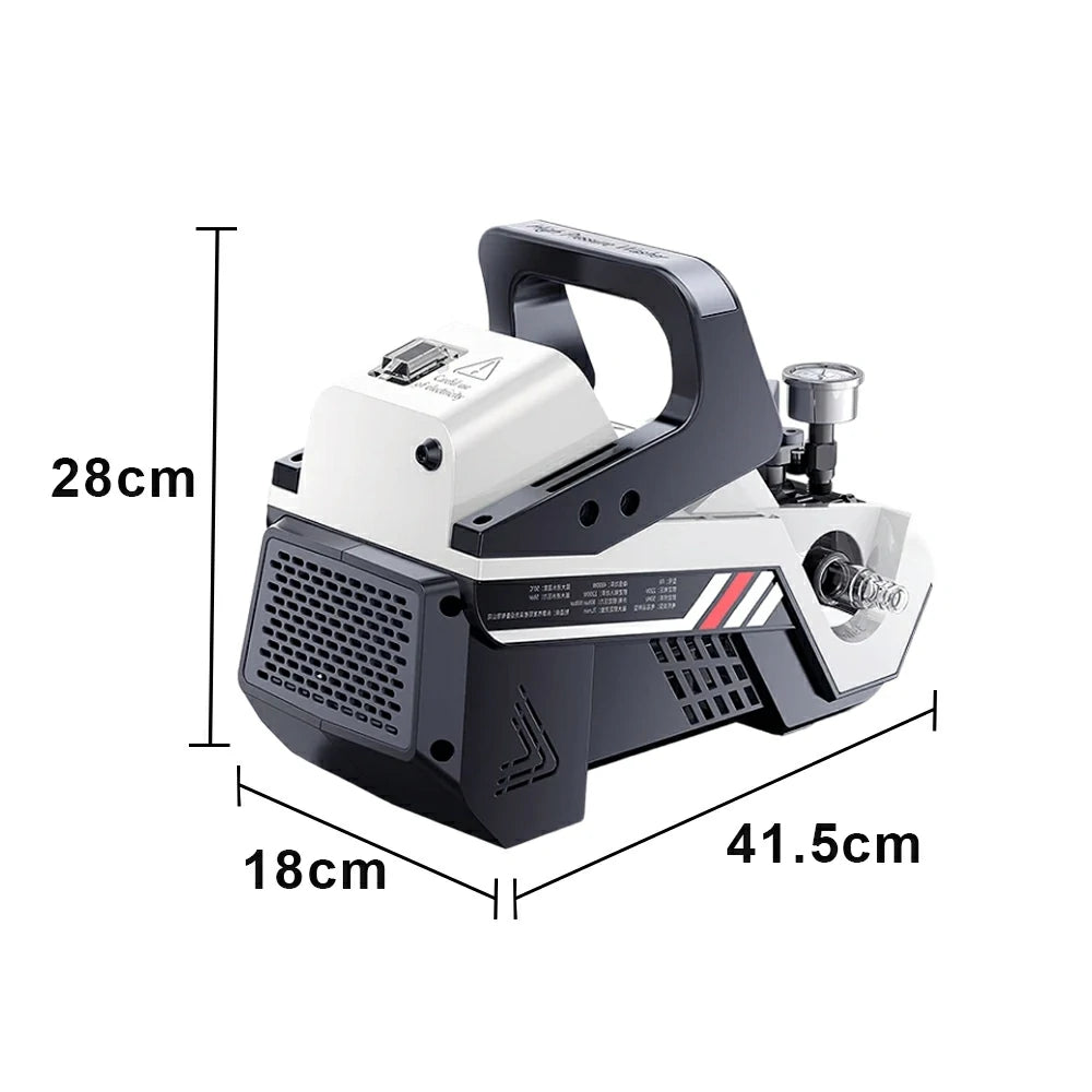 NEVORA High Pressure Washer with 1200W Induction Motor Auto Start Stop Dual Water Inlet and Pressure Gauge