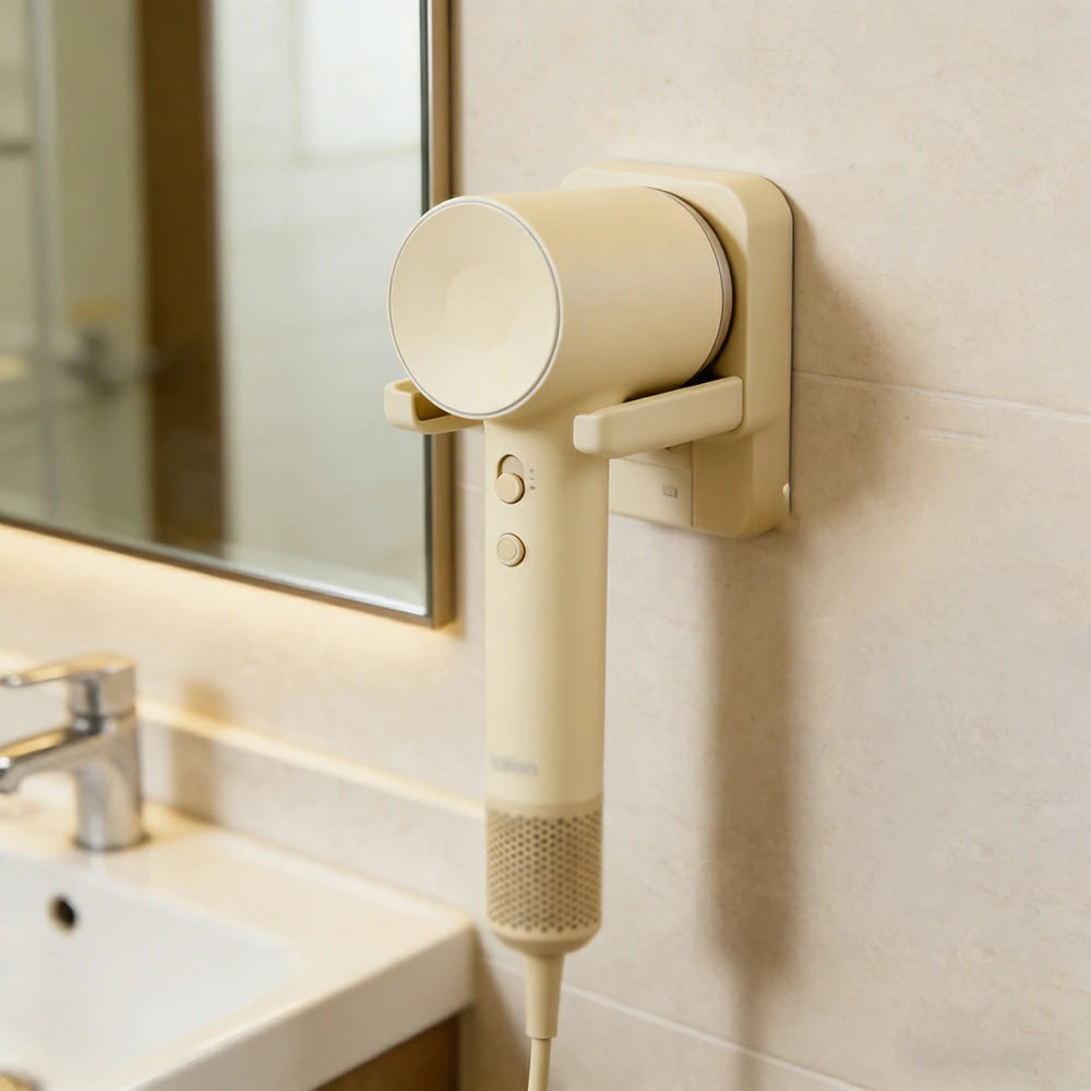 NEVORA High-Speed Hair Dryer - Intelligent Temperature Control, 200M Negative Ions, Low Noise, Magnetic Nozzle - Yellow