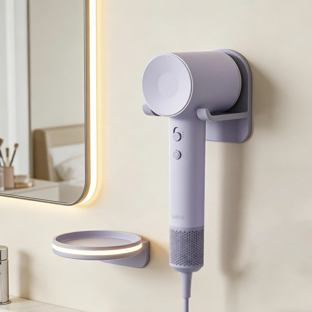 NEVORA High-Speed Hair Dryer - Intelligent Temperature Control, 200M Negative Ions, Low Noise, Magnetic Nozzle - Purple