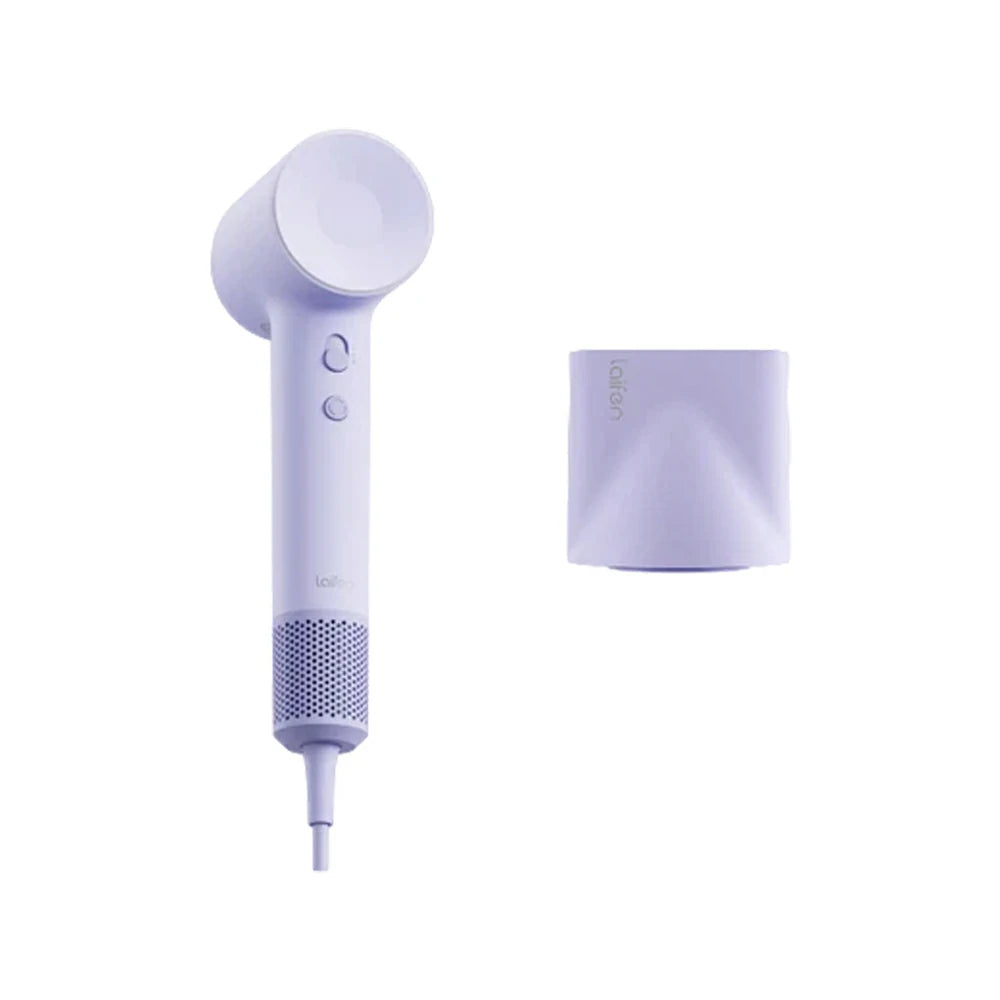 NEVORA High-Speed Hair Dryer - Intelligent Temperature Control, 200M Negative Ions, Low Noise, Magnetic Nozzle - Purple