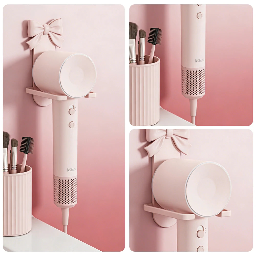 NEVORA High-Speed Hair Dryer - Intelligent Temperature Control, 200M Negative Ions, Low Noise, Magnetic Nozzle - Pink
