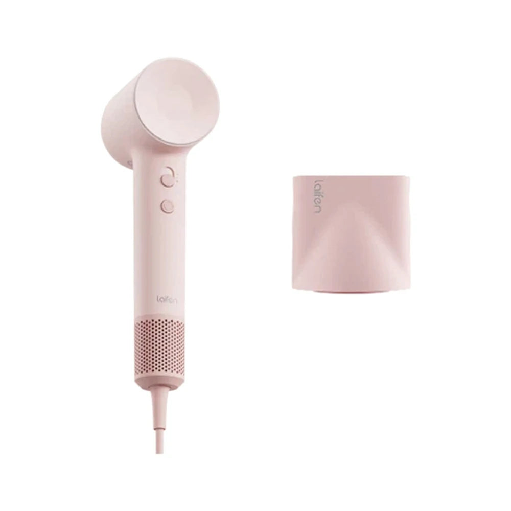 NEVORA High-Speed Hair Dryer - Intelligent Temperature Control, 200M Negative Ions, Low Noise, Magnetic Nozzle - Pink