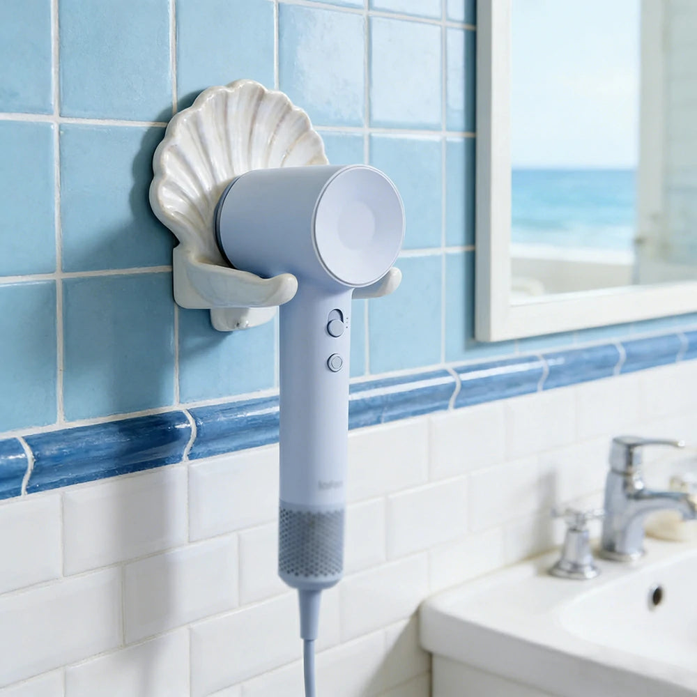 NEVORA High-Speed Hair Dryer - Intelligent Temperature Control, 200M Negative Ions, Low Noise, Magnetic Nozzle - Blue