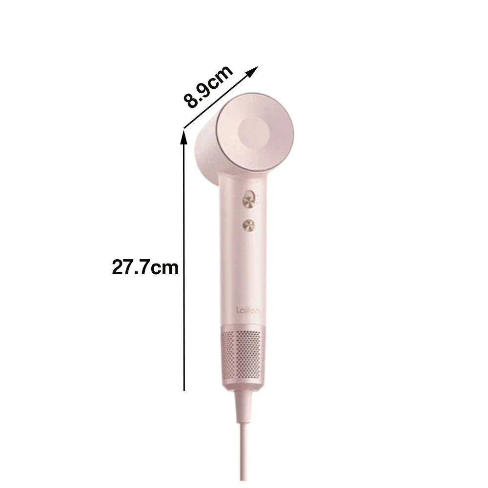 NEVORA High-Speed Hair Dryer - 110,000RPM Powerful Airflow, Nylon Fibreglass Body, Negative Ion Care, Magnetic Nozzle - Pink