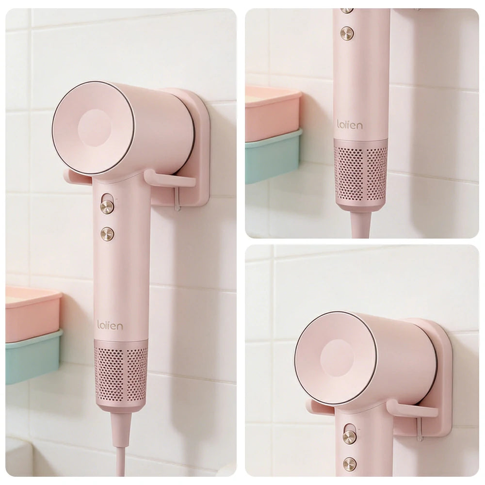 NEVORA High-Speed Hair Dryer - 110,000RPM Powerful Airflow, Nylon Fibreglass Body, Negative Ion Care, Magnetic Nozzle - Pink