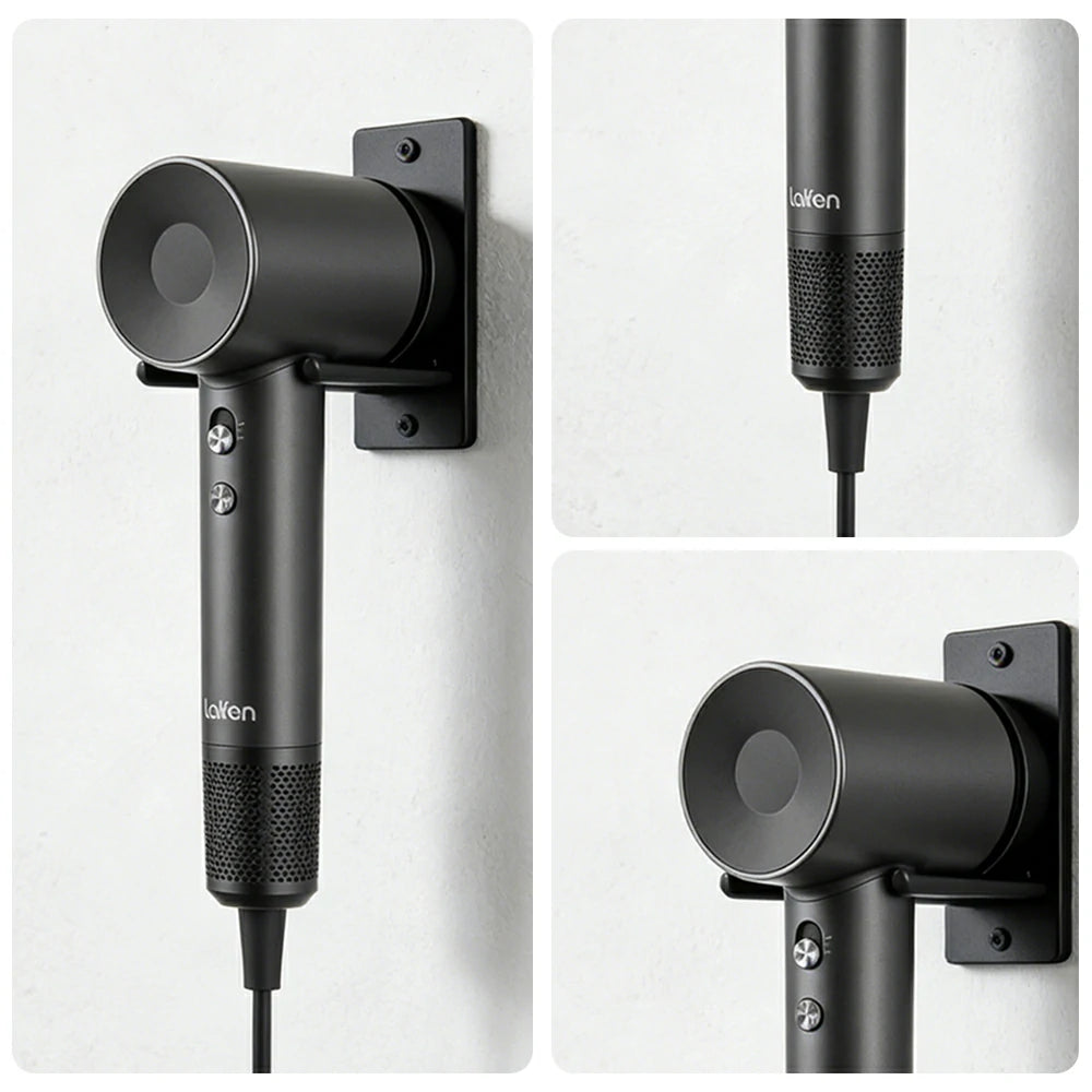 NEVORA High-Speed Hair Dryer - 110,000RPM Powerful Airflow, Nylon Fibreglass Body, Negative Ion Care, Magnetic Nozzle - Grey