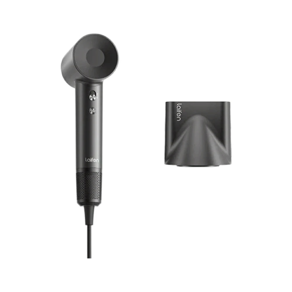 NEVORA High-Speed Hair Dryer - 110,000RPM Powerful Airflow, Nylon Fibreglass Body, Negative Ion Care, Magnetic Nozzle - Grey