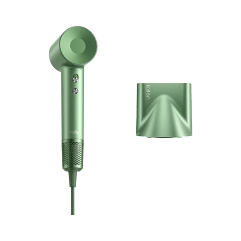 NEVORA High-Speed Hair Dryer - 110,000RPM Powerful Airflow, Nylon Fibreglass Body, Negative Ion Care, Magnetic Nozzle - Green