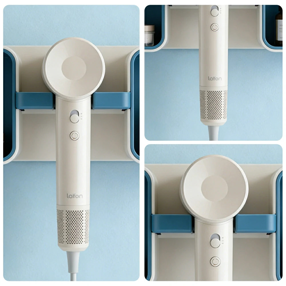 NEVORA High-Speed Hair Dryer - 100,000RPM Powerful Airflow, High-Gloss Finish, Negative Ion Care, Child Safe Mode - Beige