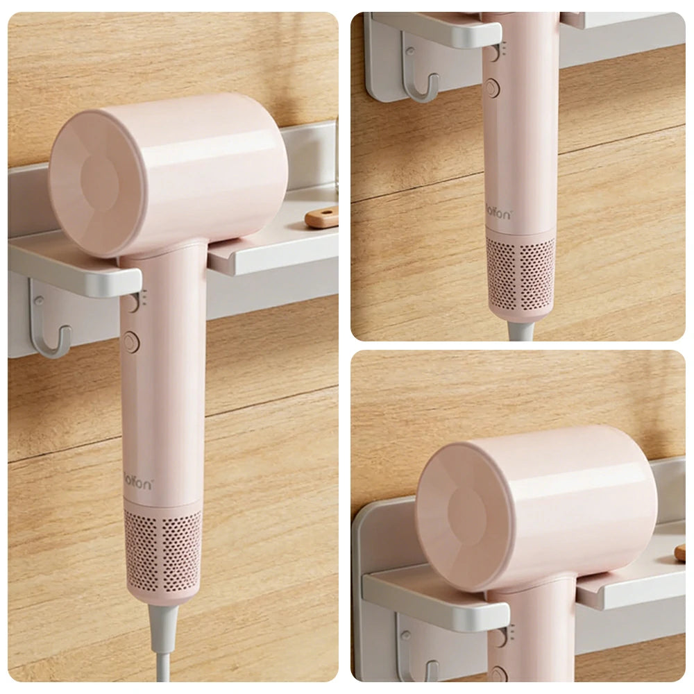 NEVORA High-Speed Hair Dryer - 100,000RPM Powerful Airflow, High-Gloss Finish, Negative Ion Care, Child Safe Mode - Pink